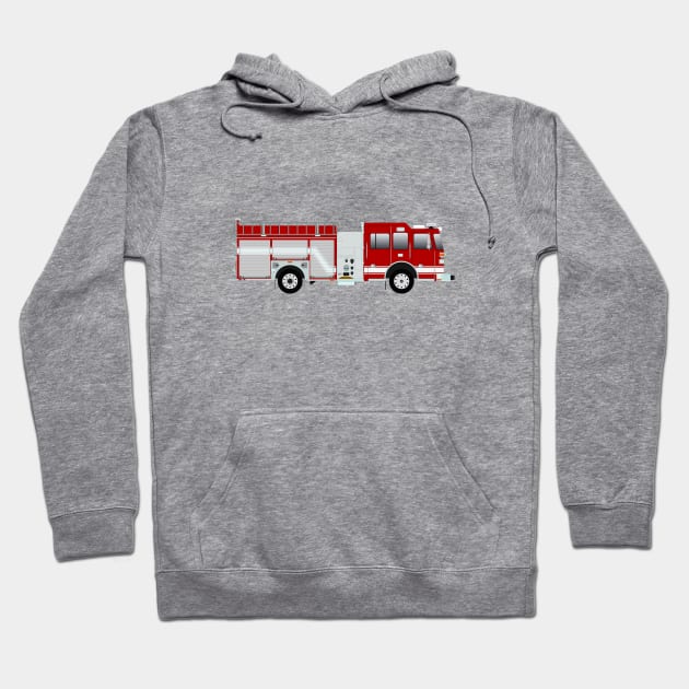 Red Fire Engine Hoodie by BassFishin